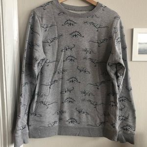 Cute Dinosaur Print Sweatshirt
